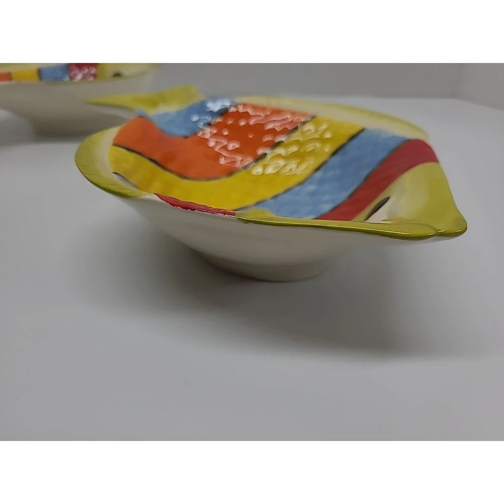 (2) Pier 1 Imports Fish Bowl Dish 7